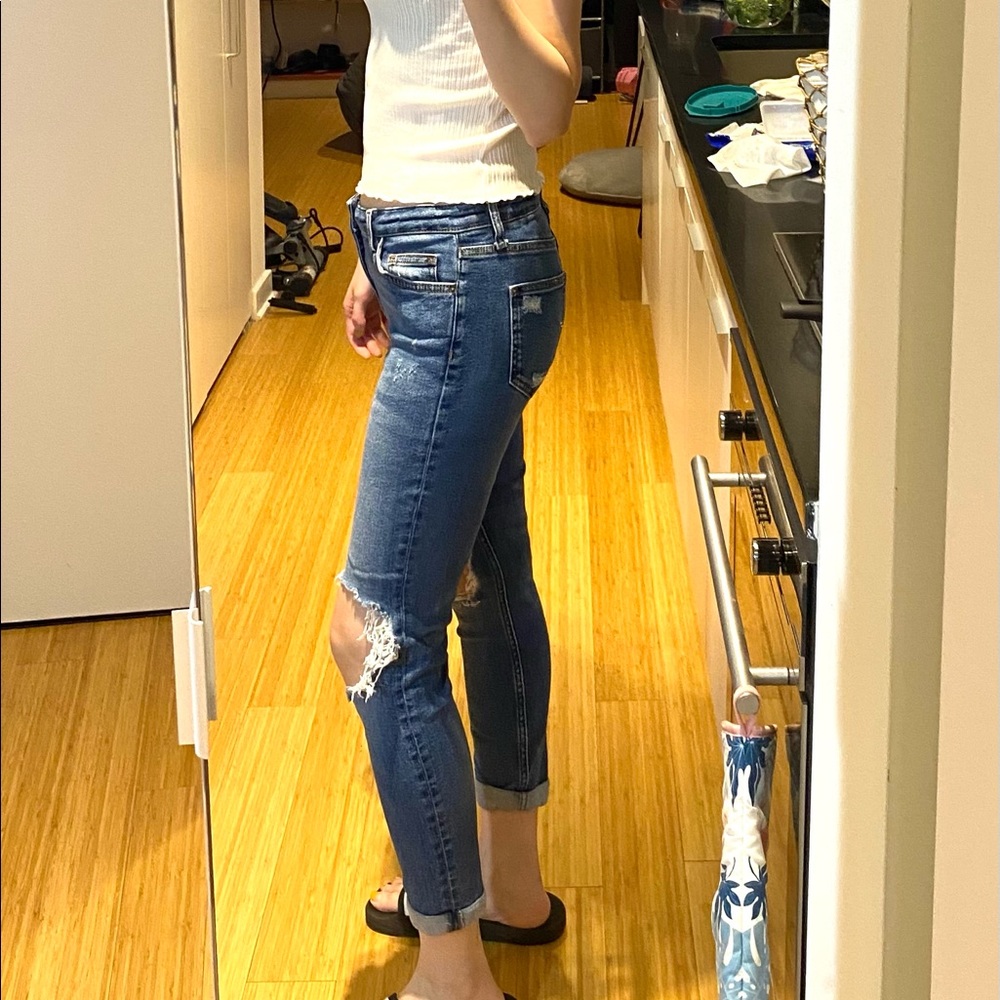 TopShop denim Lucas Ripped Jeans - Picture 3 of 5